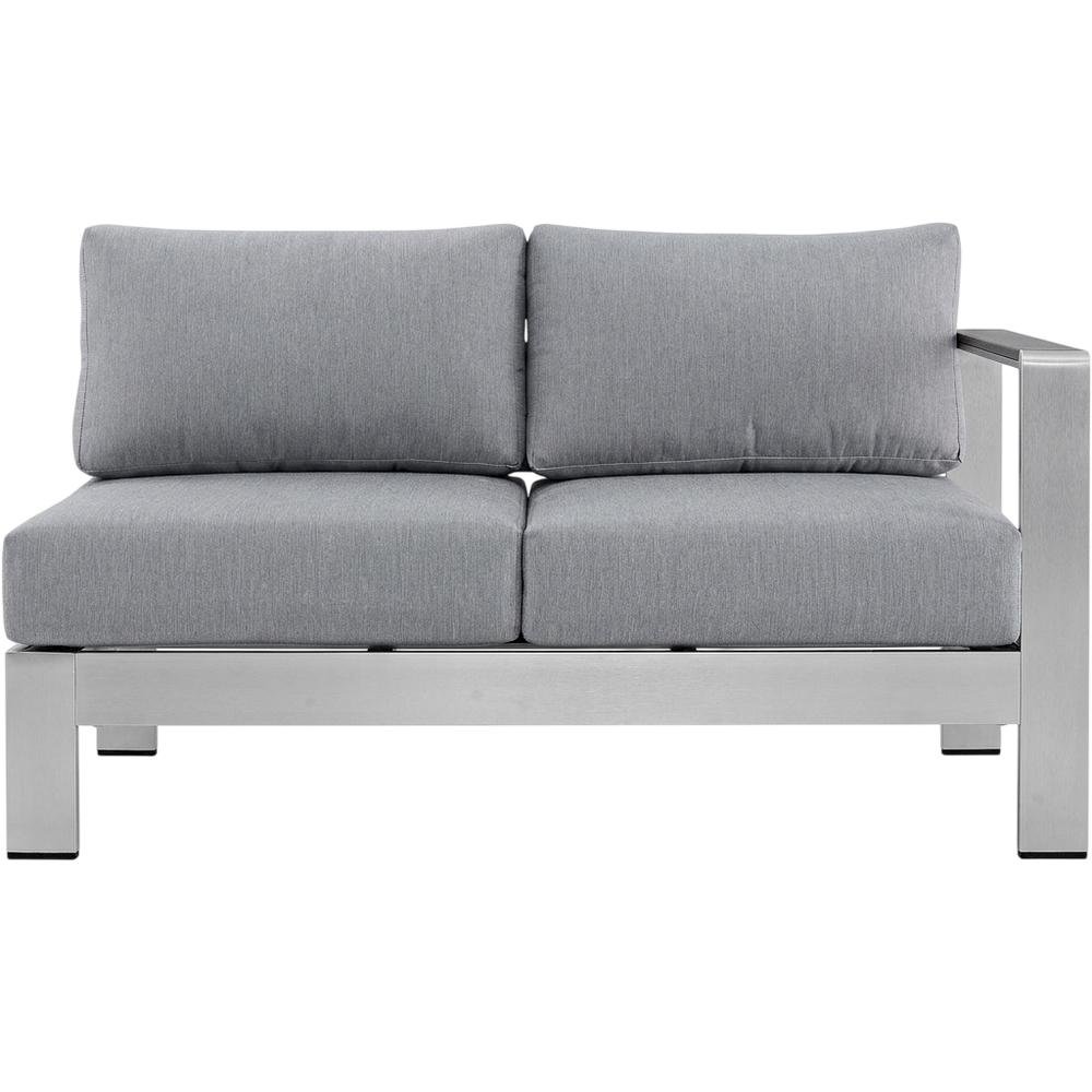 Outdoor Corner Sectional Sofa With Armrests And Cushioned Seating. Picture 4