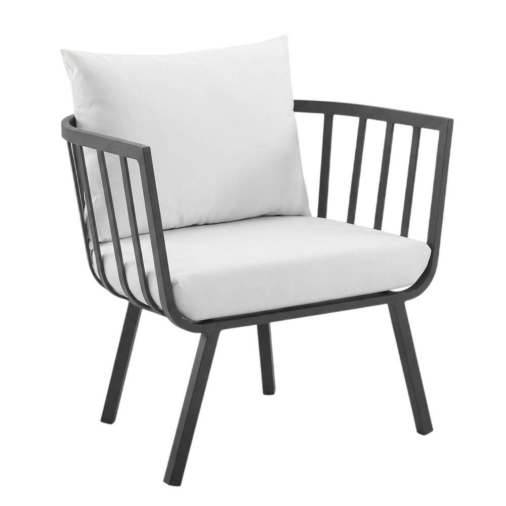 Aluminum Armchair Set of 2 for Outdoor Patio Lounge with Cushions. Picture 1