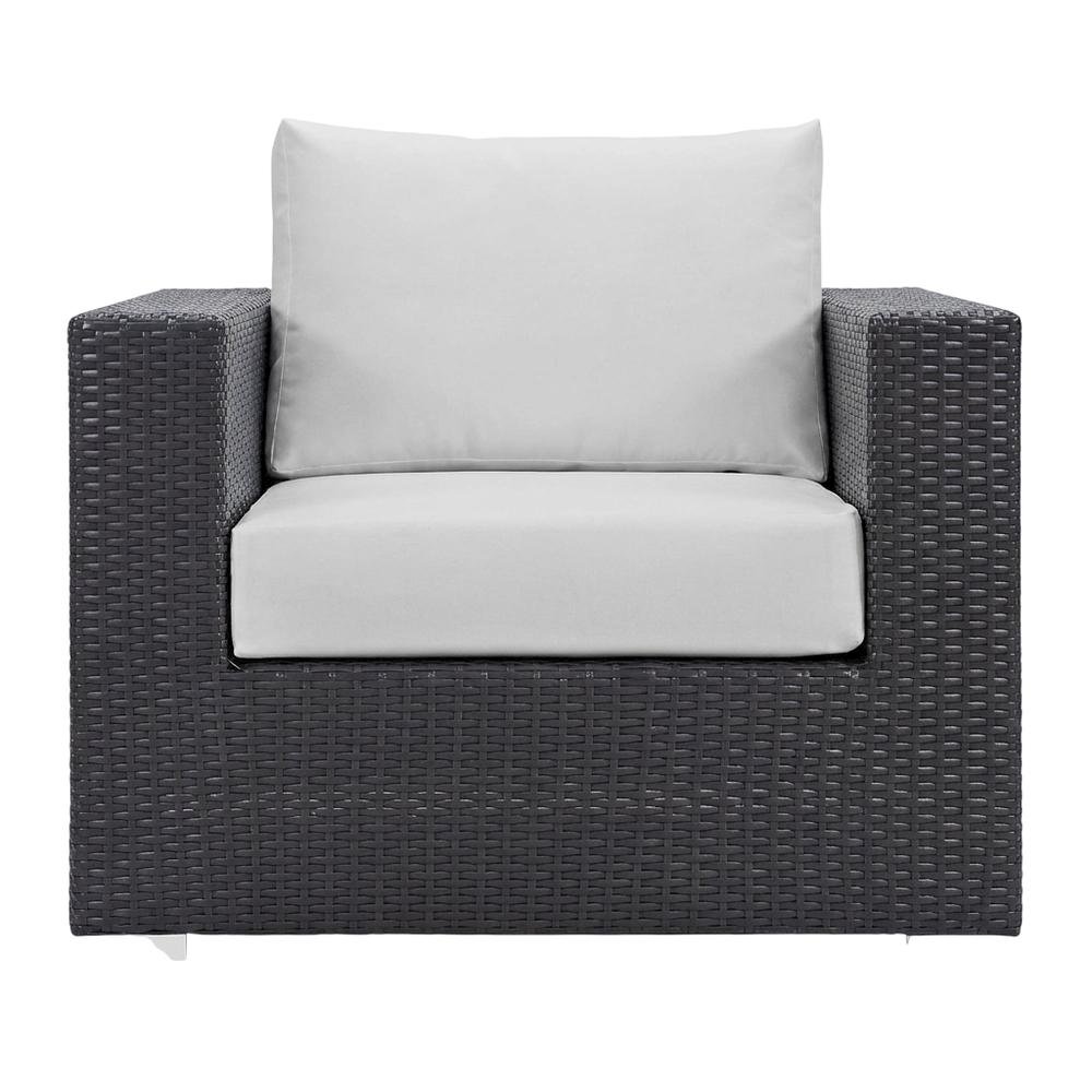 Outdoor Patio Armchair With Weather-Resistant Finish And Comfortable Cushions. Picture 4