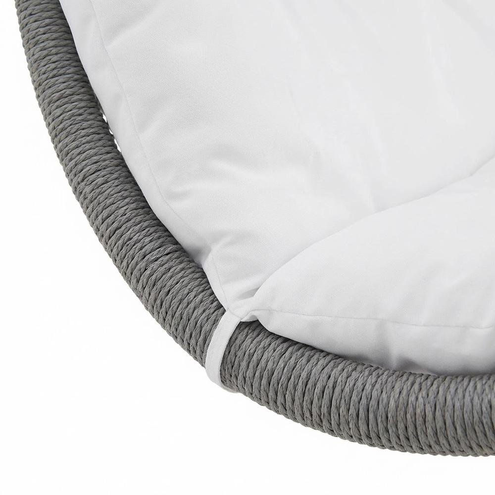 Outdoor Lounge Chair In Neutral Color With Durable Construction, Modern Design. Picture 6