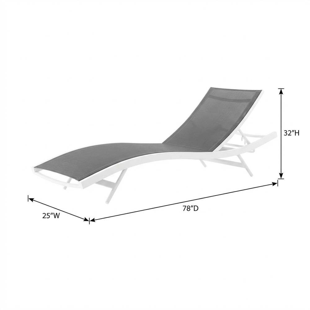 Outdoor Patio Chaise Lounge Chair In Weather-Resistant Design For Outdoor Spaces. Picture 7