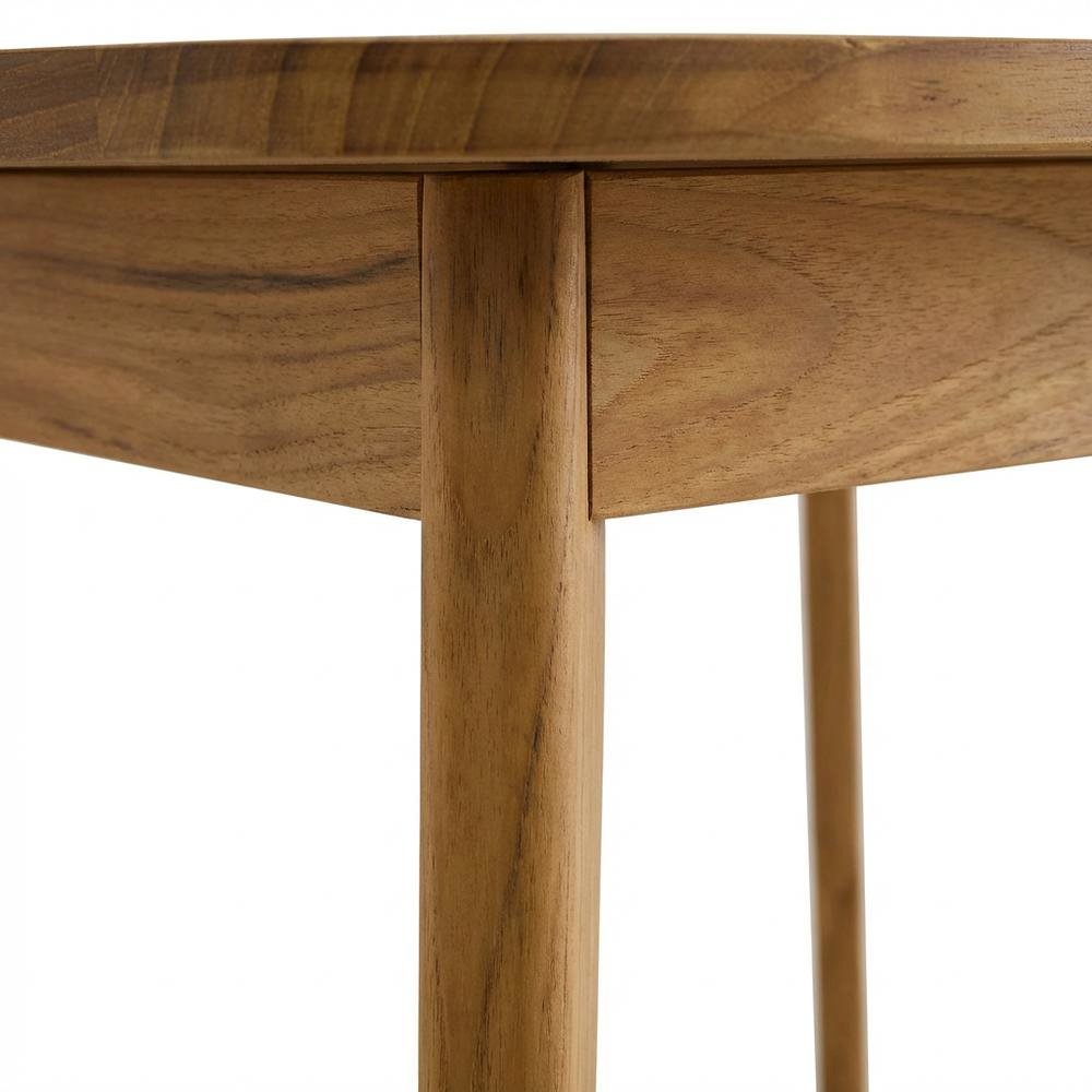 Square Outdoor Dining Table In Teak Wood, Spacious, Weather-Resistant Design. Picture 6