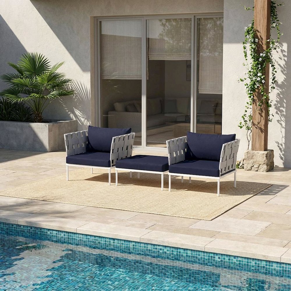 Outdoor Lounge Furniture Set With Aluminum Frame For Patio And Garden. Picture 2