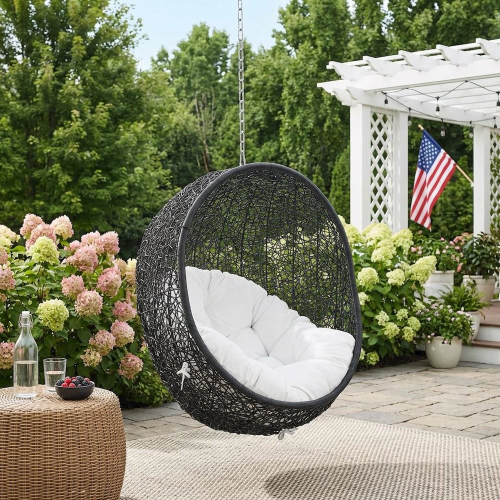 Outdoor Patio Lounge Chair In Neutral Color For Comfortable Outdoor Relaxation. Picture 3