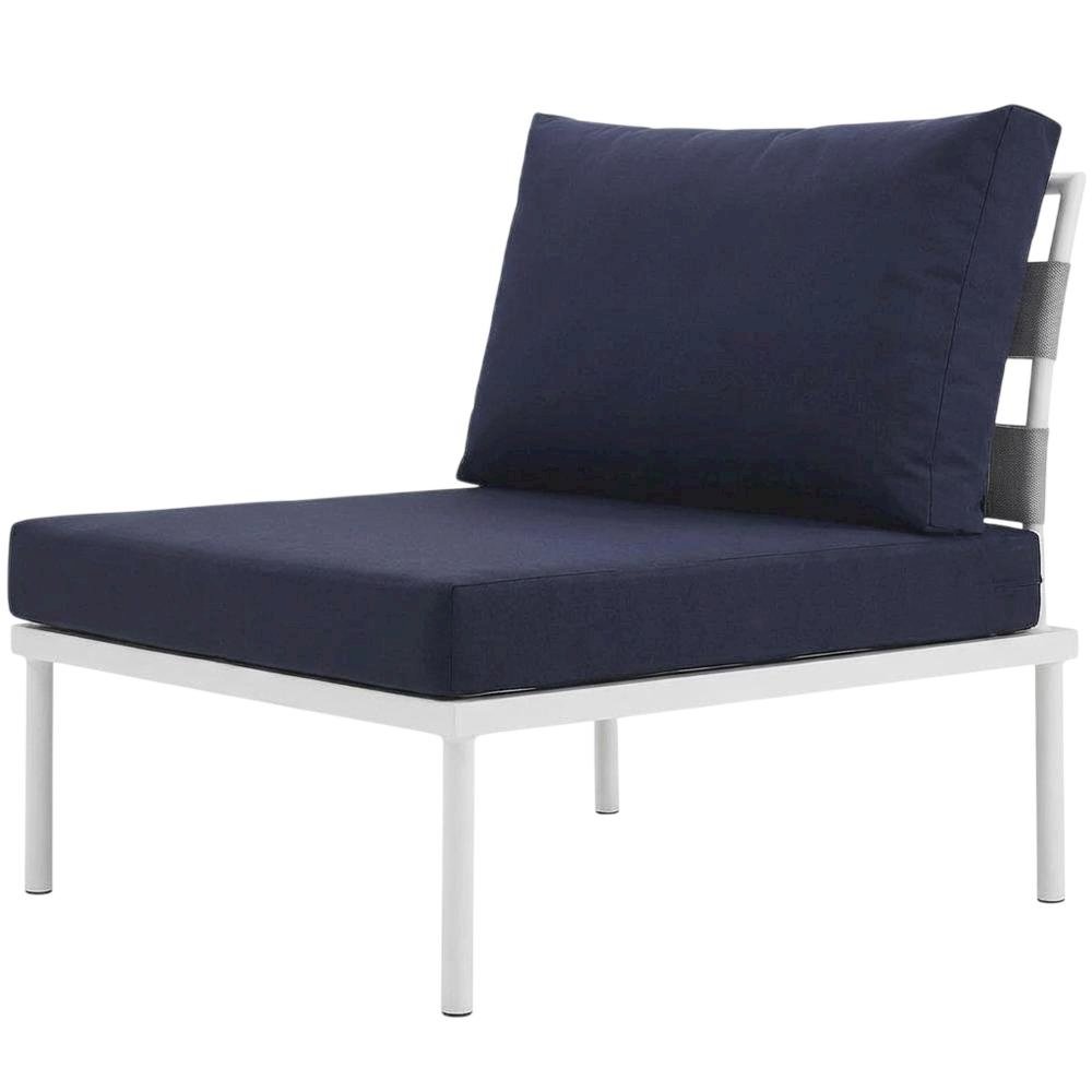 Aluminum Outdoor Lounge Chair With Armless Design And Modern Style. Picture 1