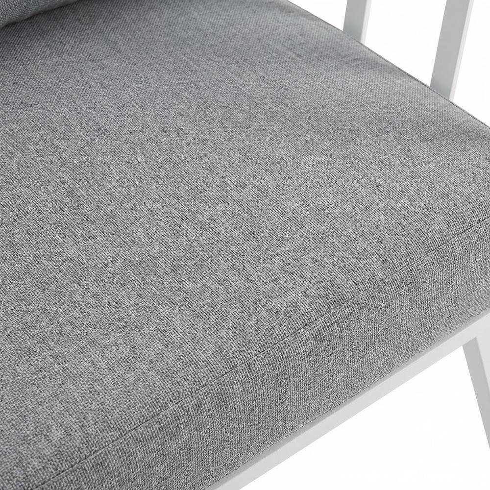 Aluminum Armchair Set Of 2 For Outdoor Lounge With Cushioned Seating. Picture 5