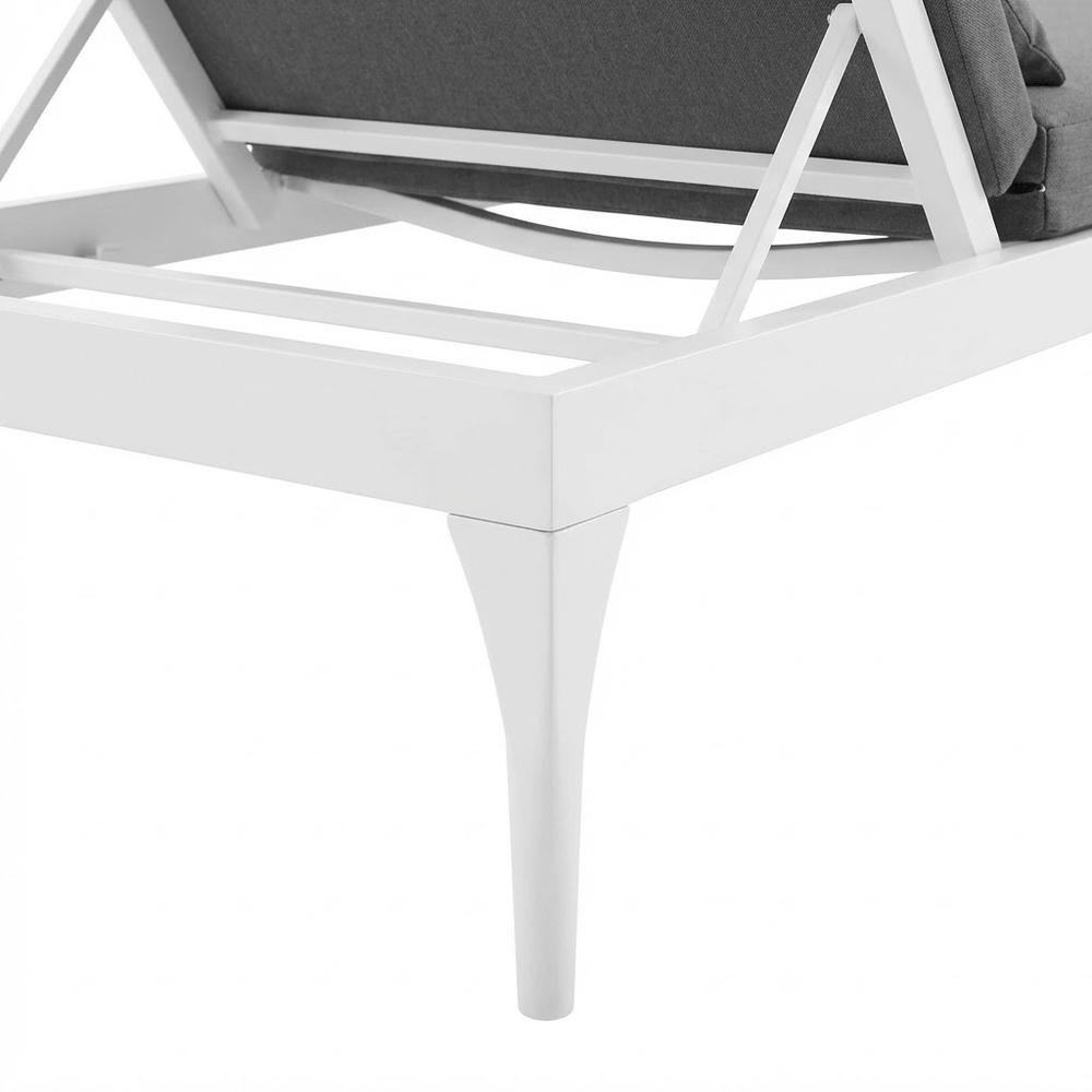 Outdoor Patio Chaise Lounge Chair In Sleek Design With Cushioned Seat. Picture 6