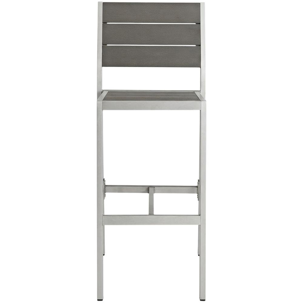 Aluminum Outdoor Bar Stool With Backrest And Lightweight Design. Picture 4