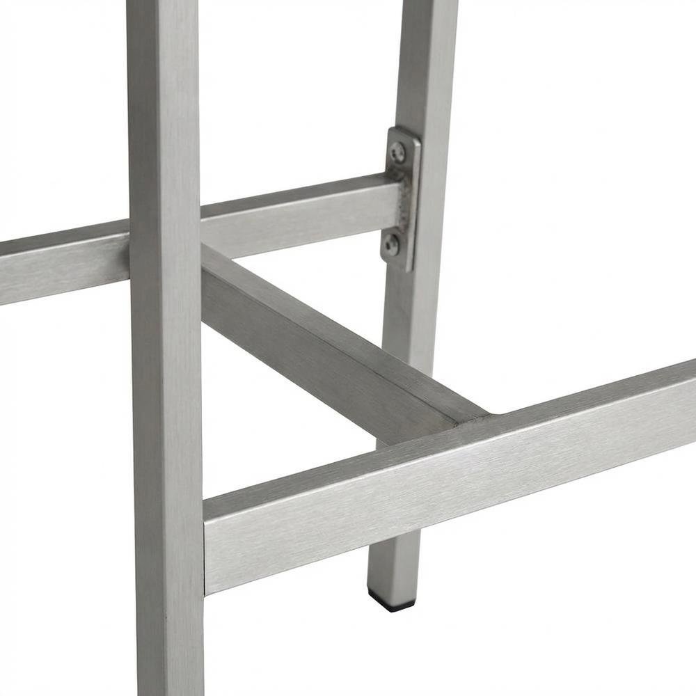 Aluminum Outdoor Bar Stool With Backrest And Lightweight Design. Picture 6