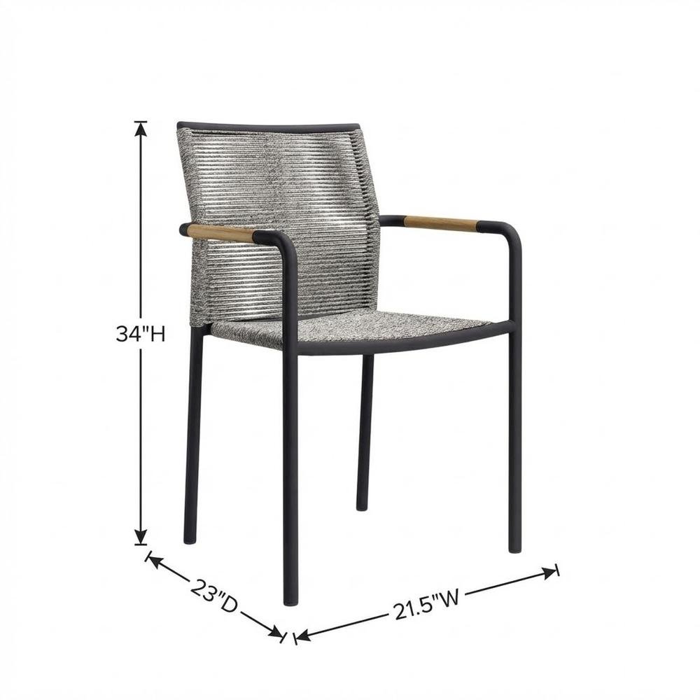 Outdoor Patio Lounge Chairs Set Of 2 With Armrests And Supportive Backrests. Picture 7