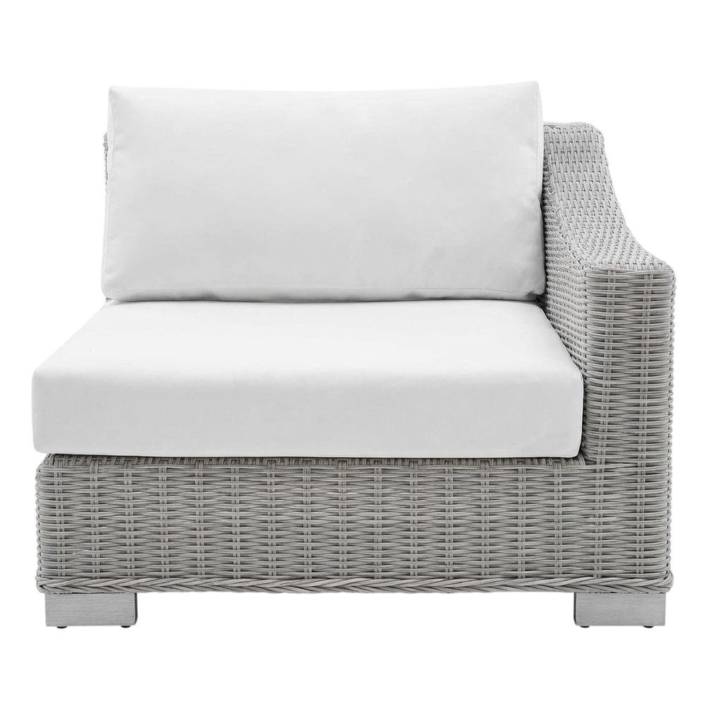 Outdoor Lounge Chair With Wicker Rattan Construction And Comfortable Armrest. Picture 1