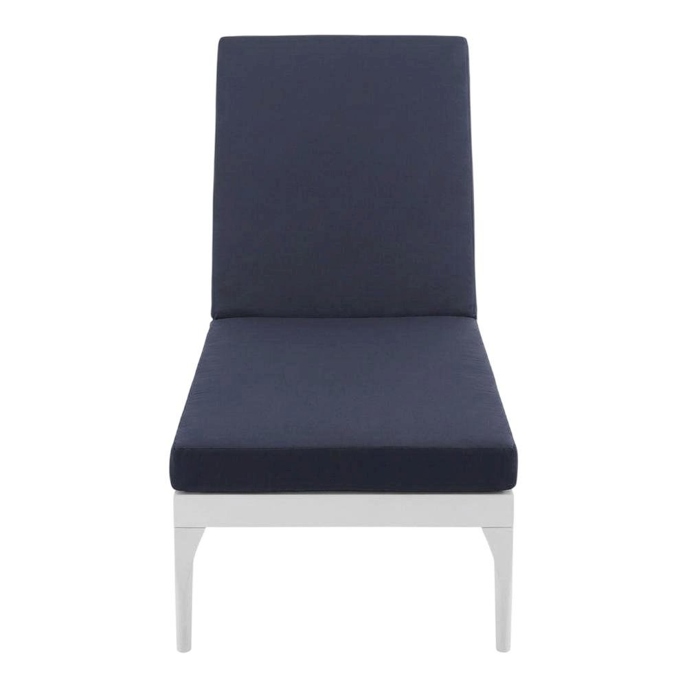 Outdoor Patio Chaise Lounge With Cushioned Seating And Durable Frame. Picture 4