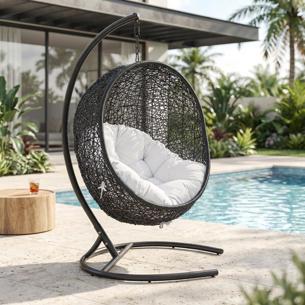 Outdoor Patio Lounge Chair With Cushions And Weather-Resistant Frame. Picture 3