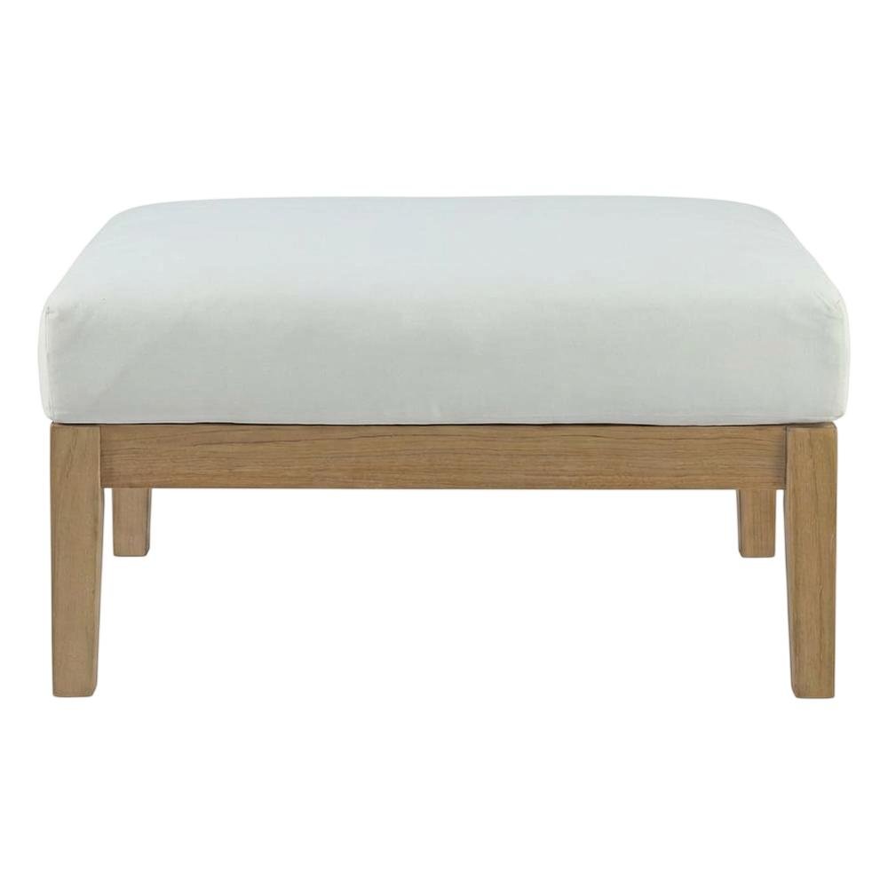 Teak Outdoor Ottoman with Stylish Design and Durable Construction. Picture 4