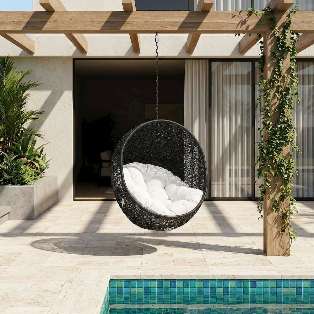 Outdoor Patio Lounge Chair In Neutral Color For Comfortable Outdoor Relaxation. Picture 2