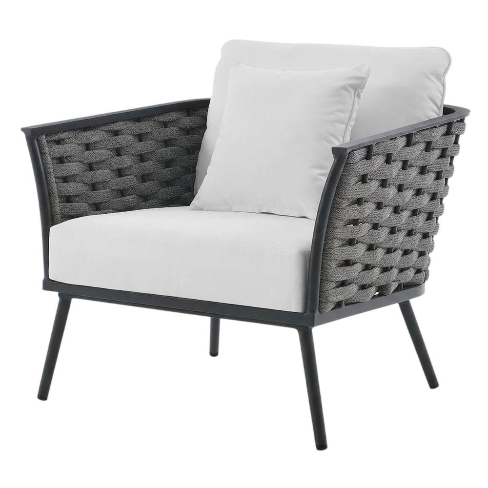 Outdoor Patio Aluminum Armchair For Lounge Comfort. Picture 1