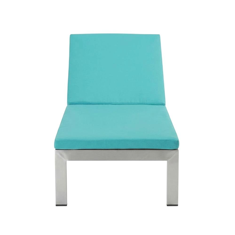 Aluminum Outdoor Lounge Chair With Cushions And Comfortable Backrest. Picture 4