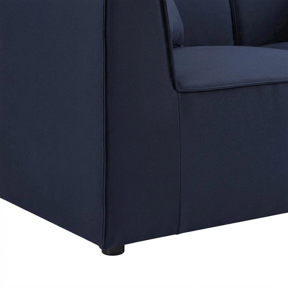 Outdoor Sectional Sofa Set with Upholstered Loveseats for Patio Living. Picture 6
