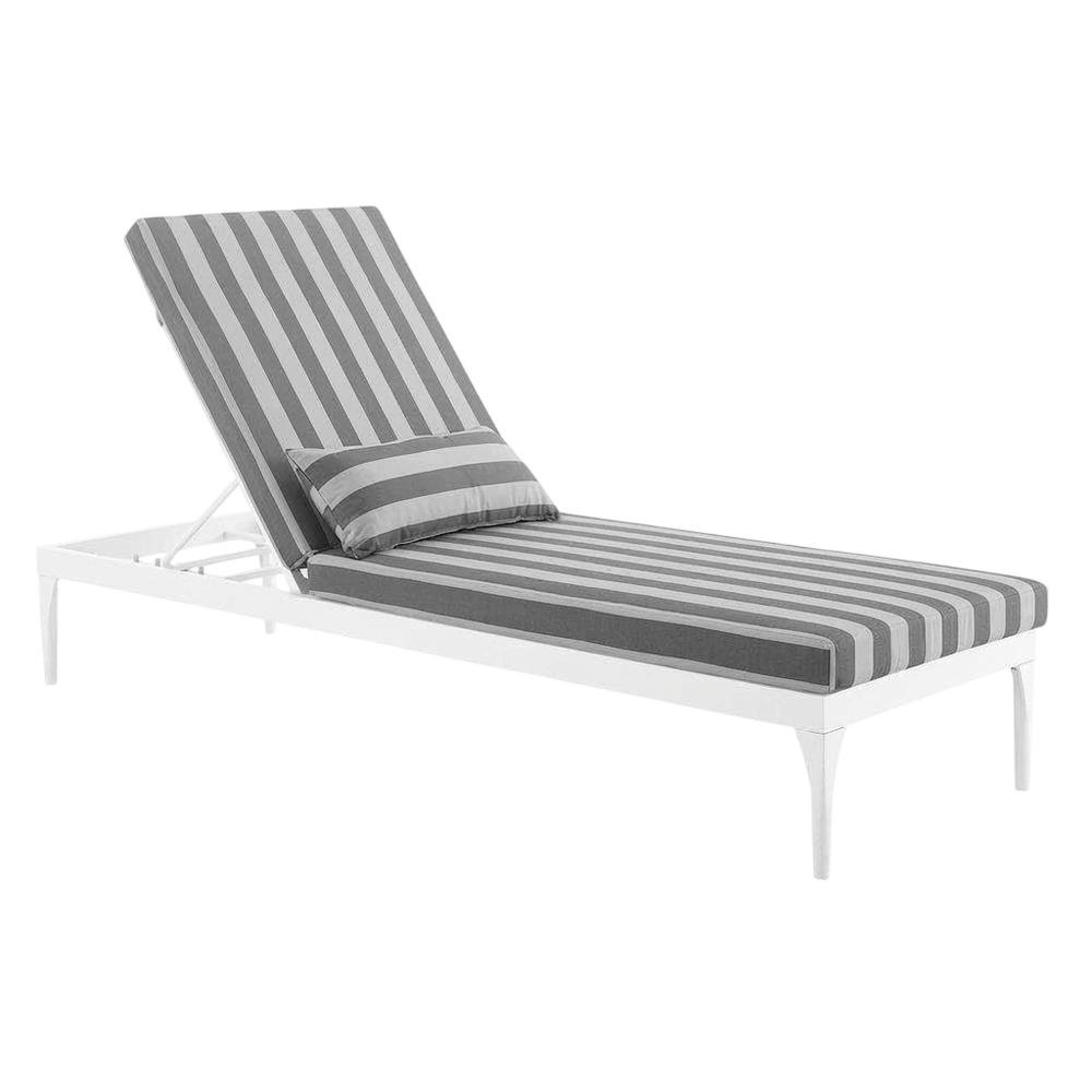 Outdoor Patio Chaise Lounge Chair In Weather-Resistant Finish, Relaxing Comfort. Picture 1