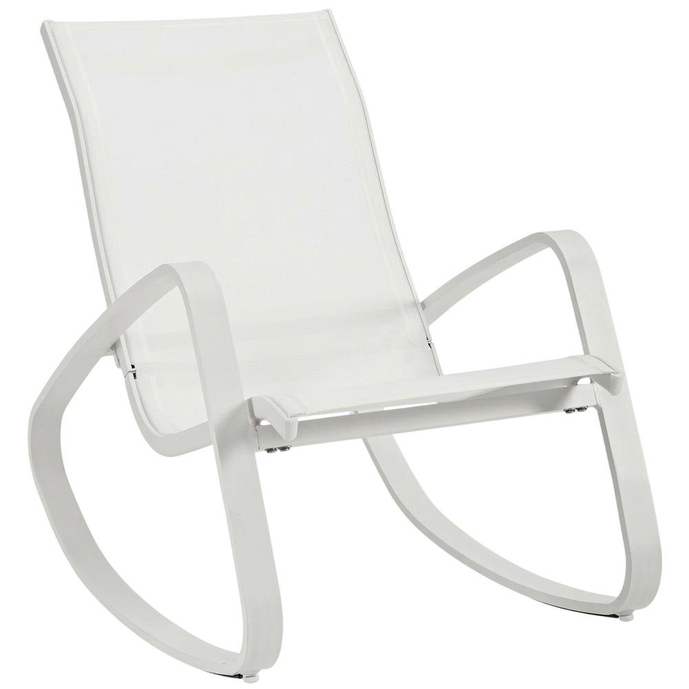 Sun-Resistant Patio Sling Lounge Chair With Cushioned Seat And Armrests. Picture 1