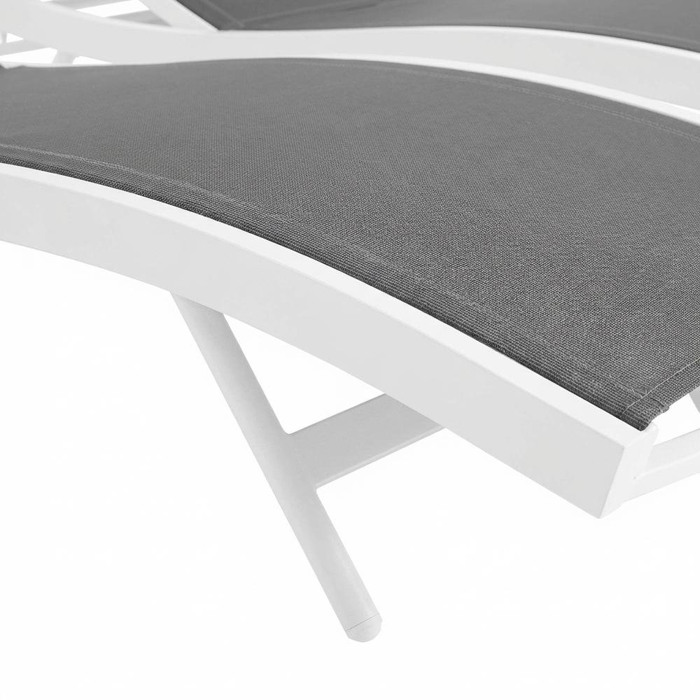 Outdoor Patio Chaise Lounge Set Of 2 With Comfortable Design And Durable Frame. Picture 2