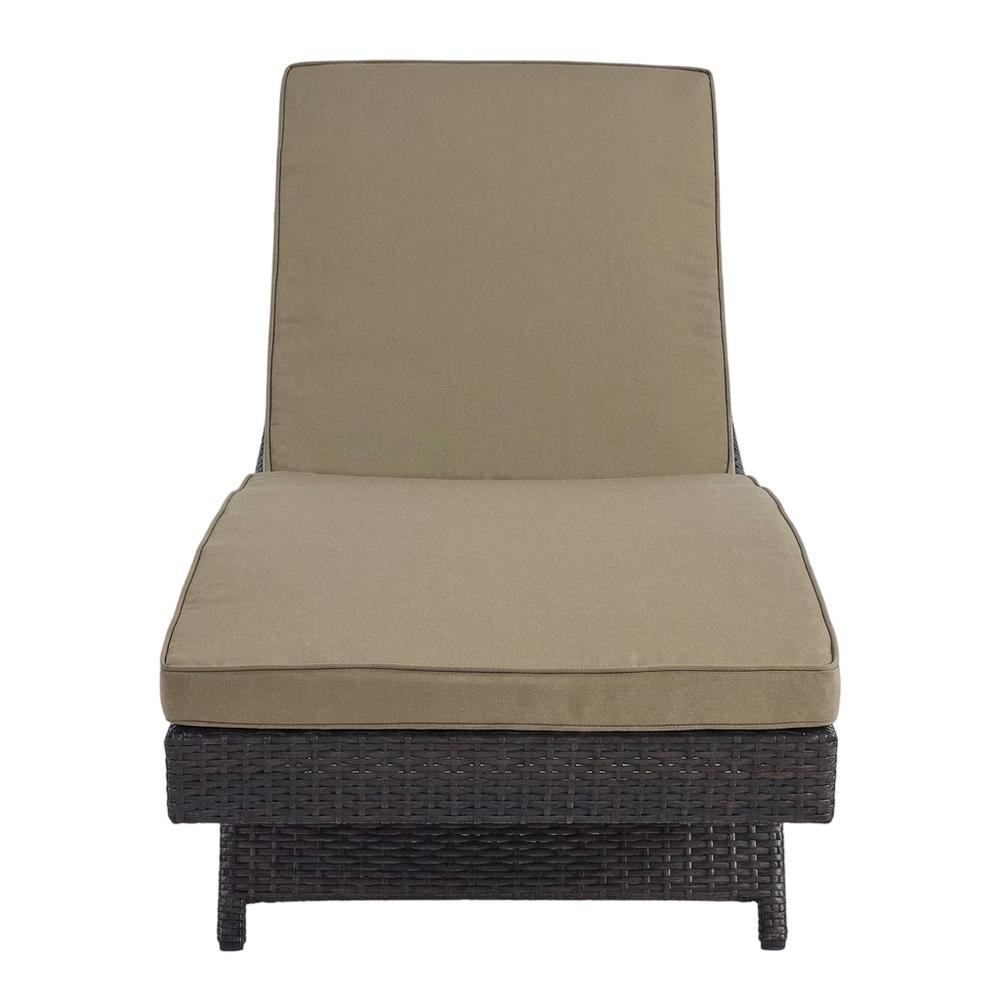 Outdoor Patio Chaise With Cushioned Comfort For Lounge Relaxation. Picture 4