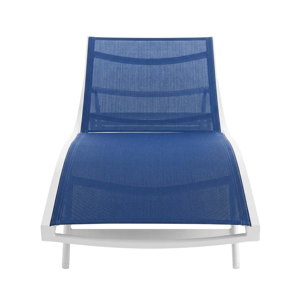 Outdoor Patio Chaise Lounge Chair In Durable Weatherproof Material. Picture 4