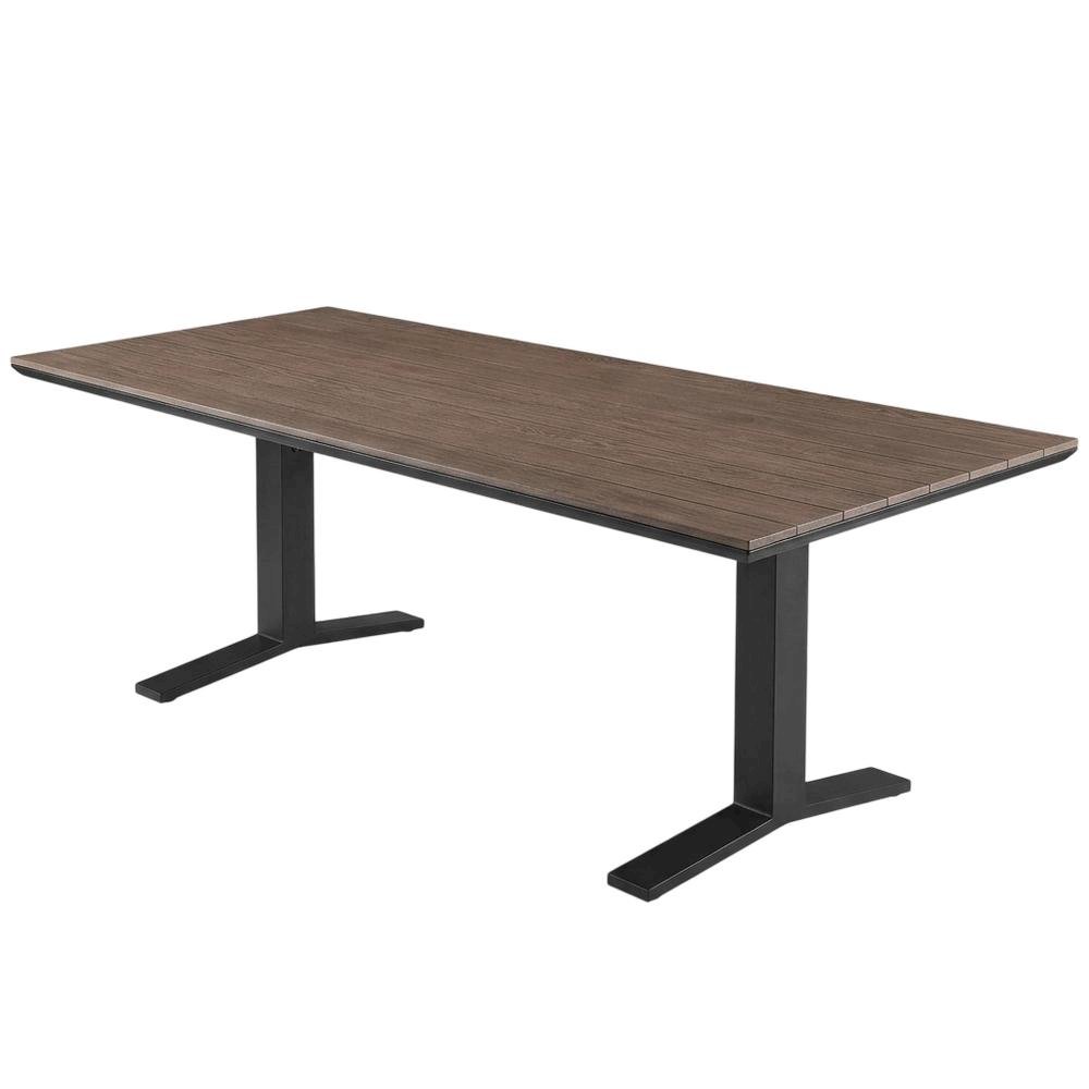 Aluminum Outdoor Patio Dining Table With Sleek Finish And Sturdy Design. Picture 1