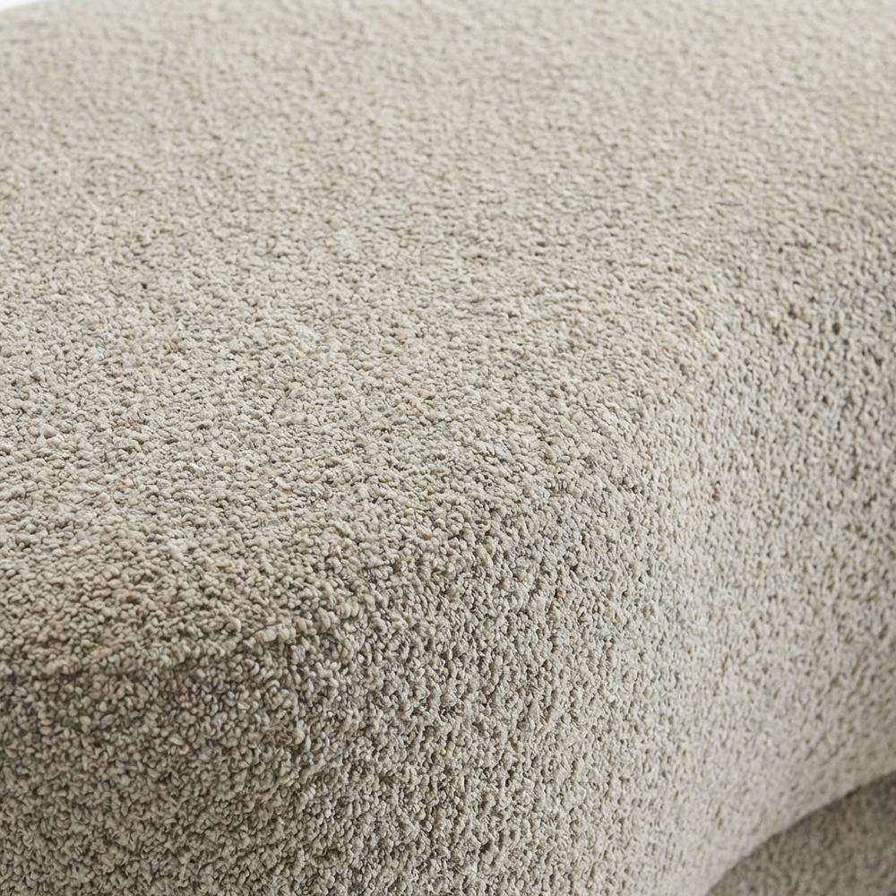 Outdoor Upholstered Ottoman Bench With Plush Cushion For Lounge Areas. Picture 5