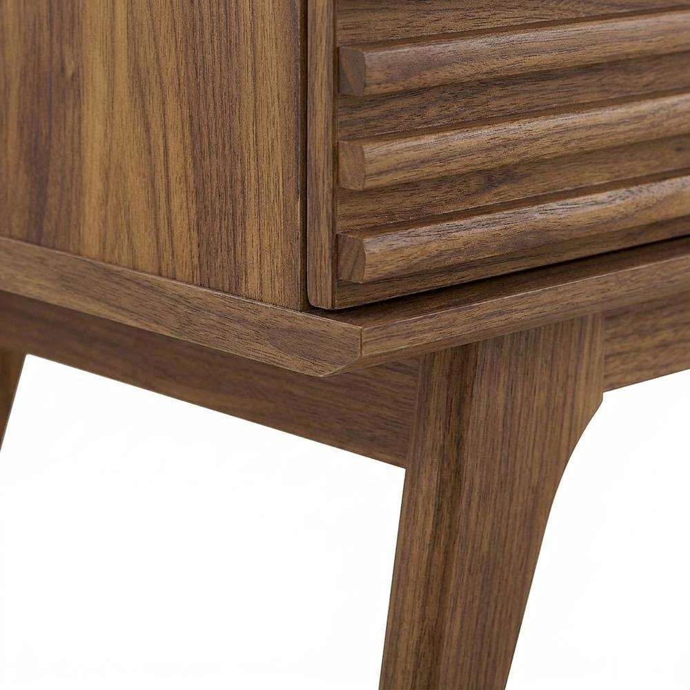 Wooden Sideboard Buffet Cabinet with Storage for Dining Room, Walnut. Picture 6