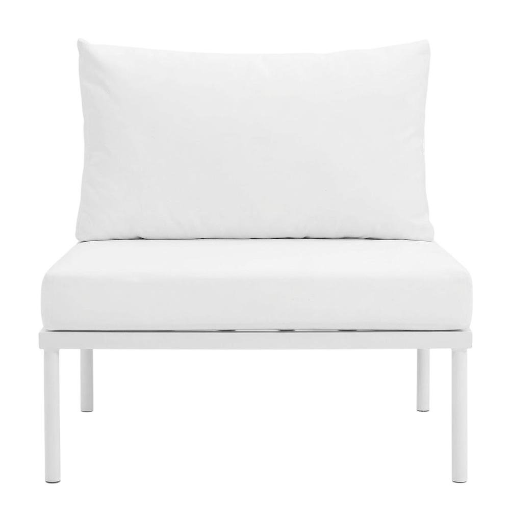 Outdoor Patio Aluminum Lounge Chair With Armless Design For Garden, Terrasse Use. Picture 4