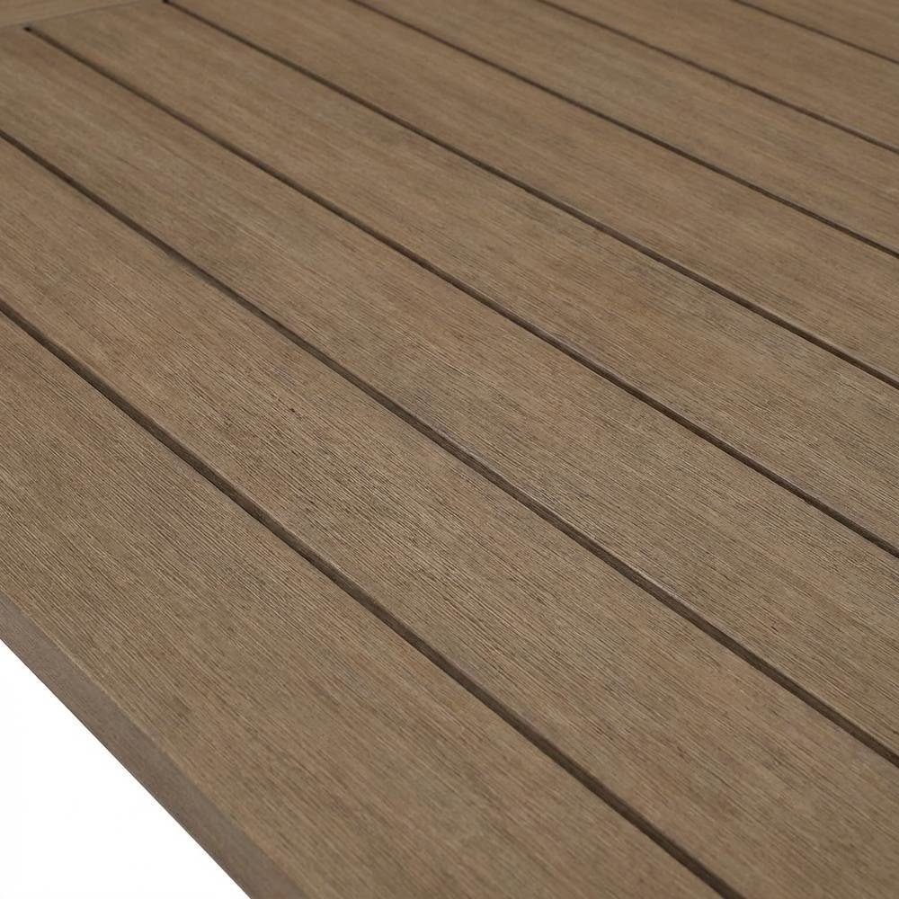 Metal Outdoor Dining Table, 76-Inch Length, Aluminum Construction. Picture 5