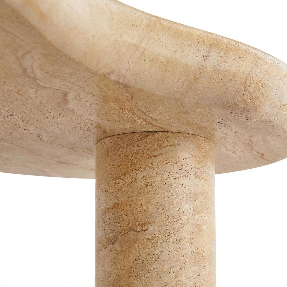 Textured Faux Indoor-Outdoor Coffee Table With Durable Finish. Picture 6