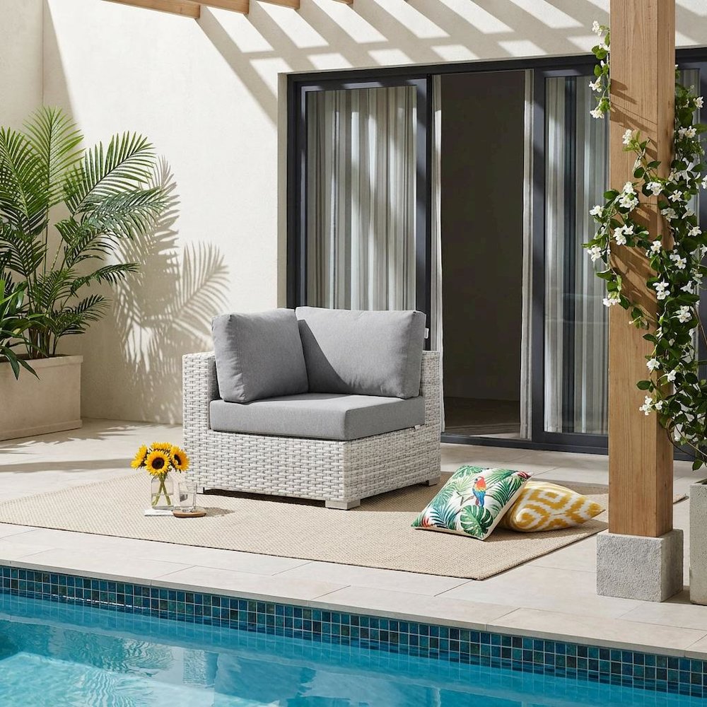 Outdoor Patio Corner Chair For Outdoor Lounge Relaxation. Picture 2