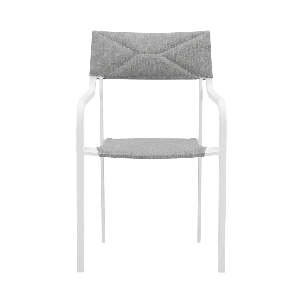 Aluminum Armchair Set Of 2 For Outdoor Lounge Spaces With Stackable Design. Picture 4