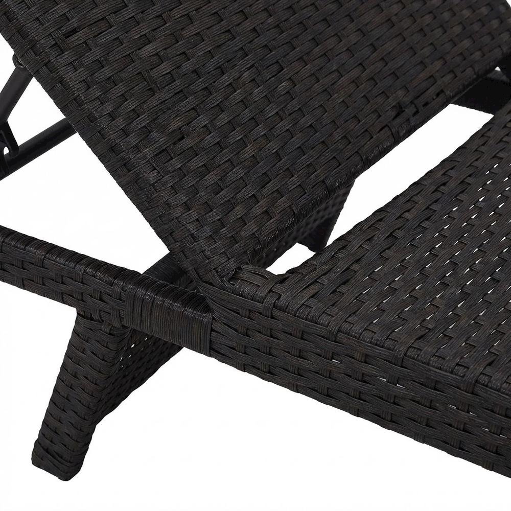 Outdoor Patio Chaise With Cushioned Seat For Comfortable Lounge. Picture 6