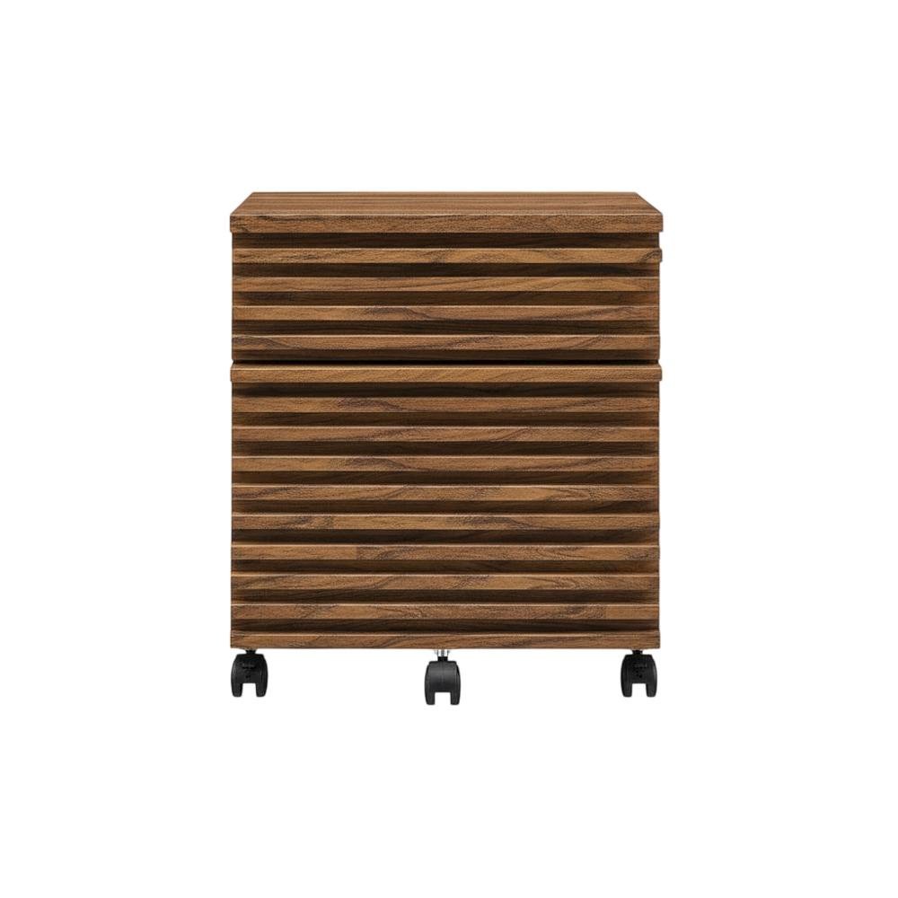 Wood File Cabinet In Finish With Spacious Storage And Classic Design. Picture 4