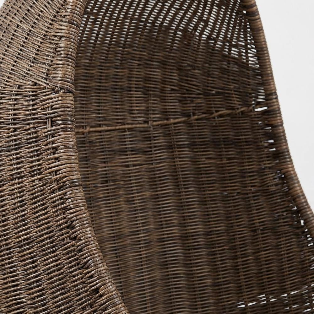Relaxing outdoor swing chair with comfortable seating for patio use. Picture 5