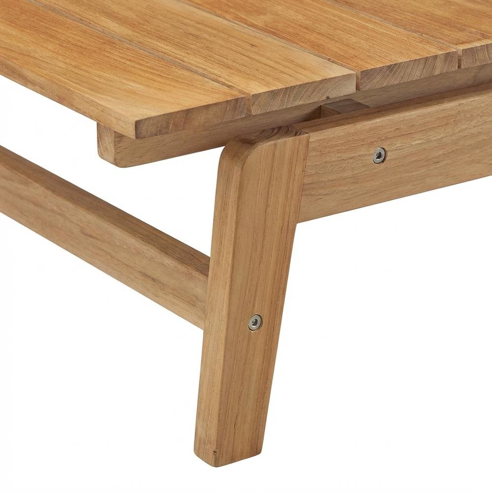 Teak Outdoor Coffee Table with Sleek Design and Durable Construction. Picture 6