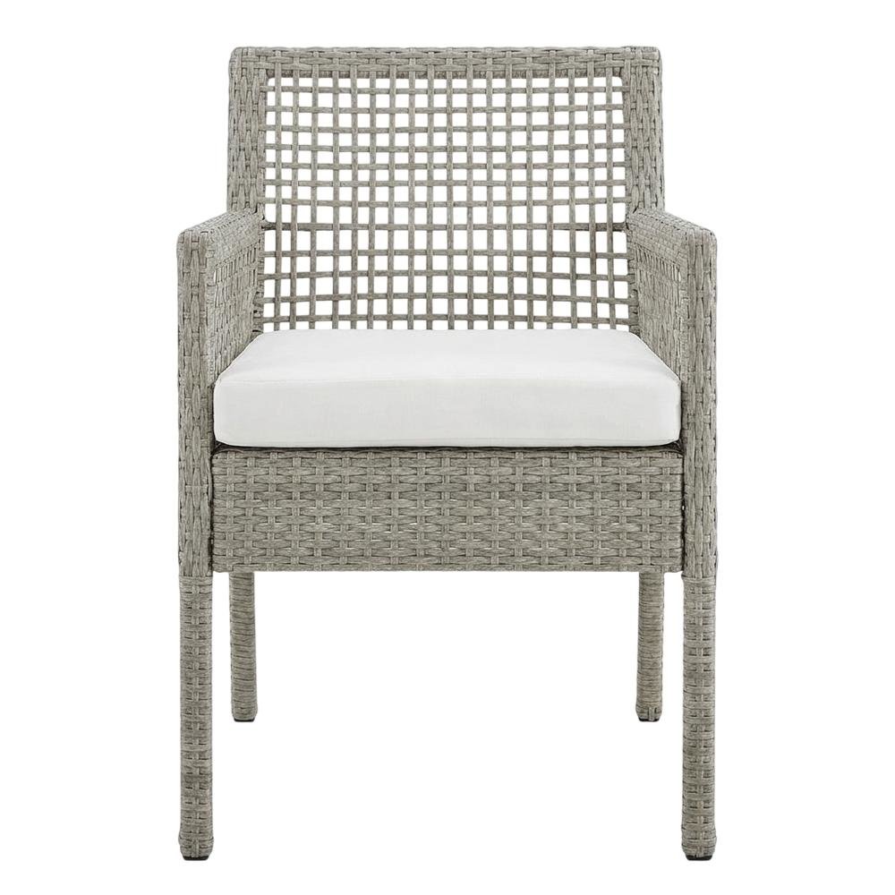 Set Of 4 Outdoor Wicker Rattan Dining Armchairs For Patio. Picture 4