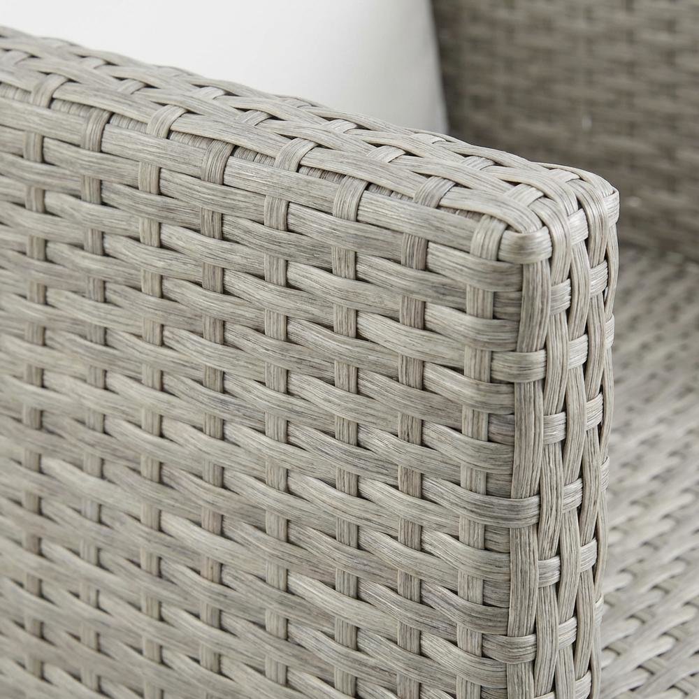 Outdoor Patio Rattan Wicker Dining Armchair With Cushioned Seat. Picture 5