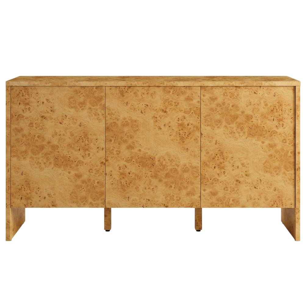 Burl Wood Sideboard with Spacious Storage and Elegant Finish. Picture 4