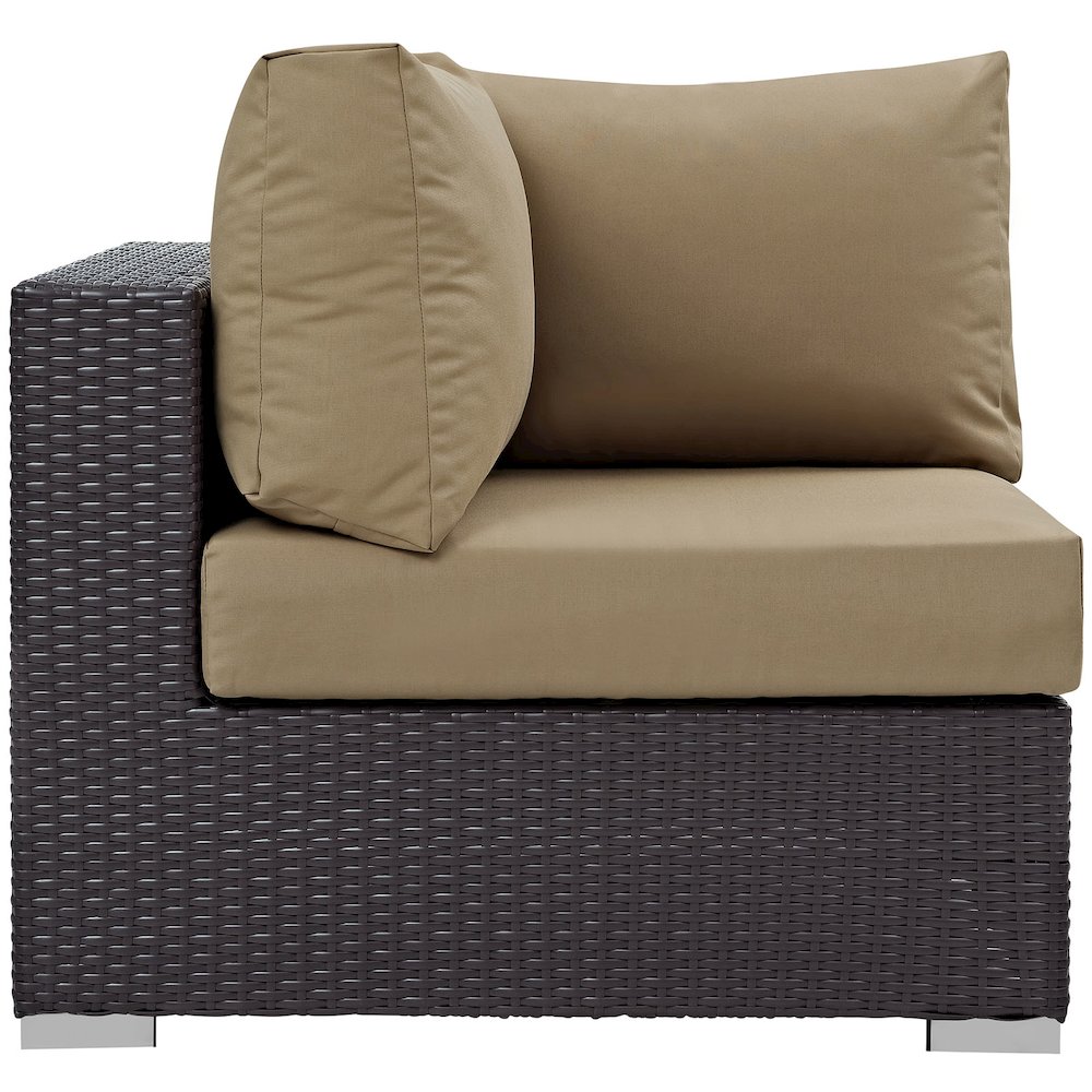 Convene 5 Piece Outdoor Patio Sectional Set. Picture 8