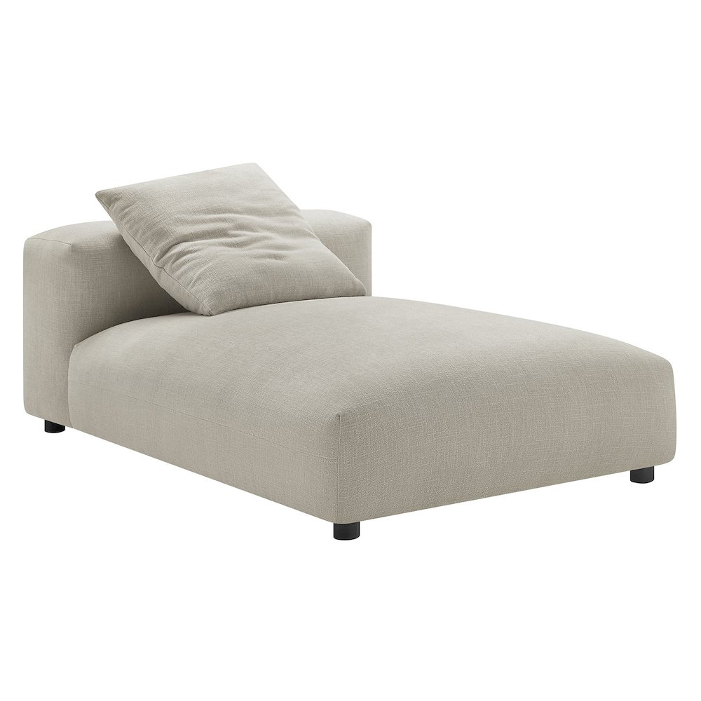 Solace 4-Piece Modular Upholstered Fabric Sectional Sofa With Ottoman. Picture 5