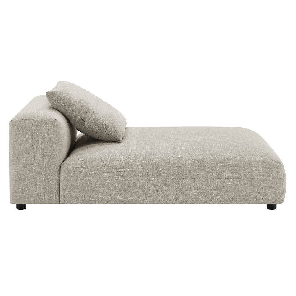 Solace 4-Piece Modular Upholstered Fabric Sectional Sofa With Ottoman. Picture 9