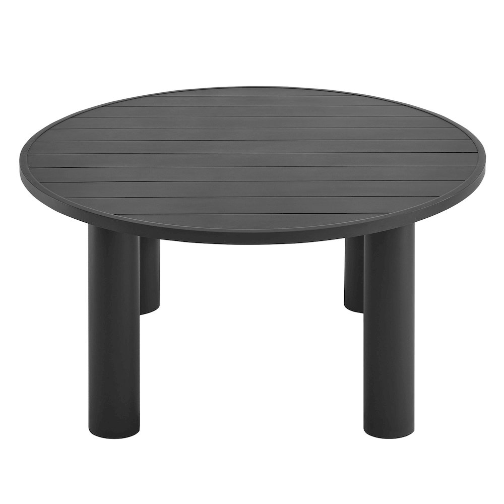 Nautica 5-Piece Round Outdoor Patio Aluminum Dining Table and Chairs Set. Picture 6