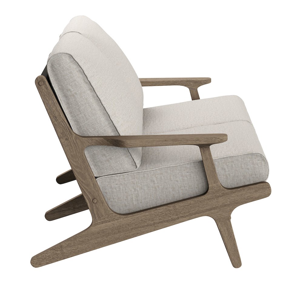 Saratoga 4-Piece Outdoor Patio Teak Wood Furniture Set. Picture 8