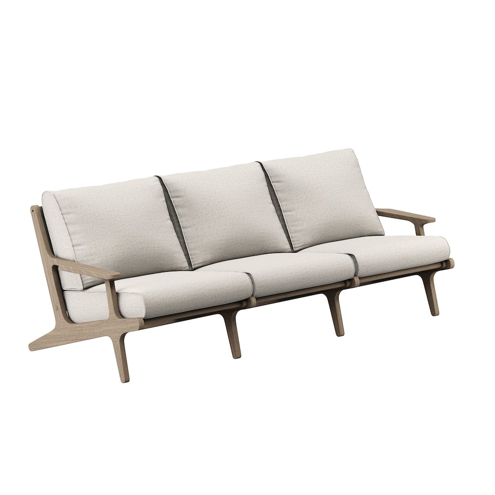 Saratoga 4-Piece Outdoor Patio Teak Wood Furniture Set. Picture 9