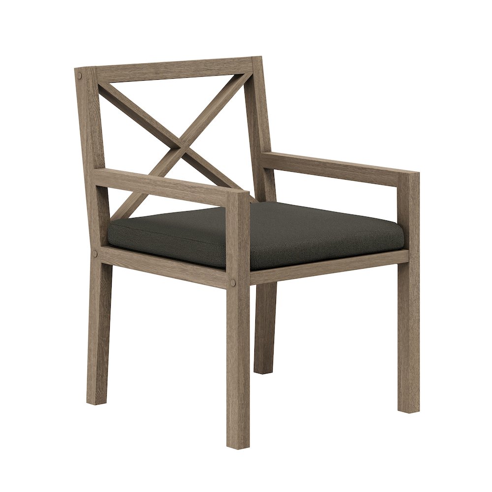 Northlake 7-Piece Outdoor Patio Teak Wood Dining Set. Picture 5