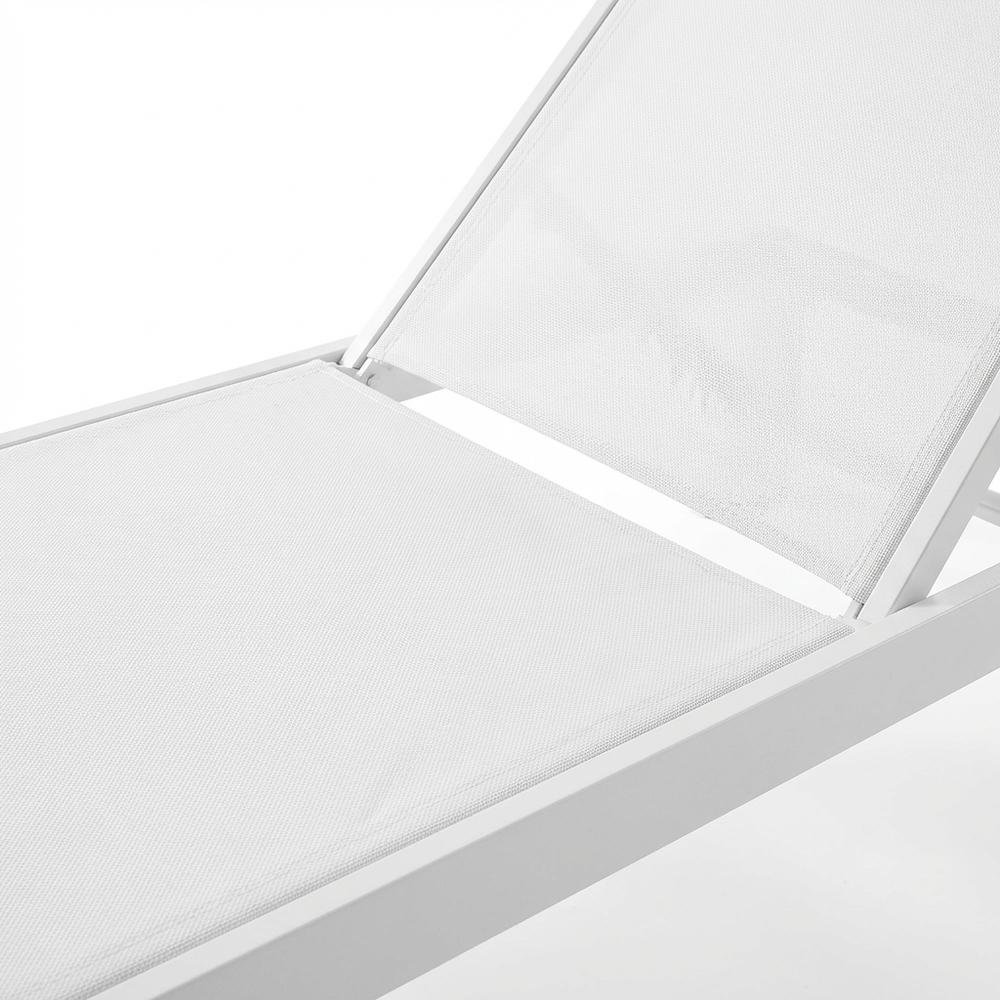 Set Of 4 Aluminum Outdoor Lounge Chairs With Weather-Resistant Design. Picture 5